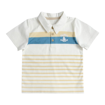 Conjunto Polera y Bermuda Gabardina Bebé Niño