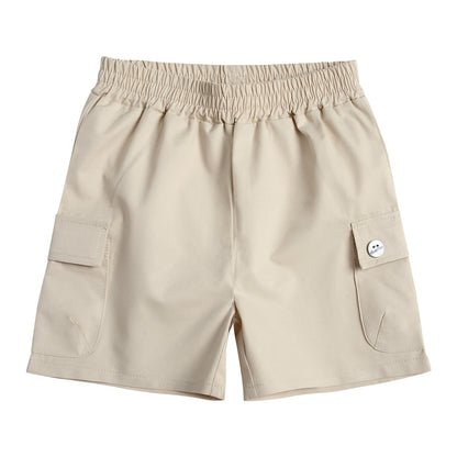 Conjunto Polera y Bermuda Gabardina Bebé Niño