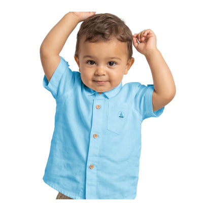 Camisa Algodón Lino Bebé Niño