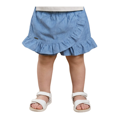 Falda Short Mezclilla Liviana Bebé Niña
