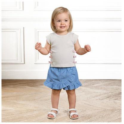 Falda Short Mezclilla Liviana Bebé Niña