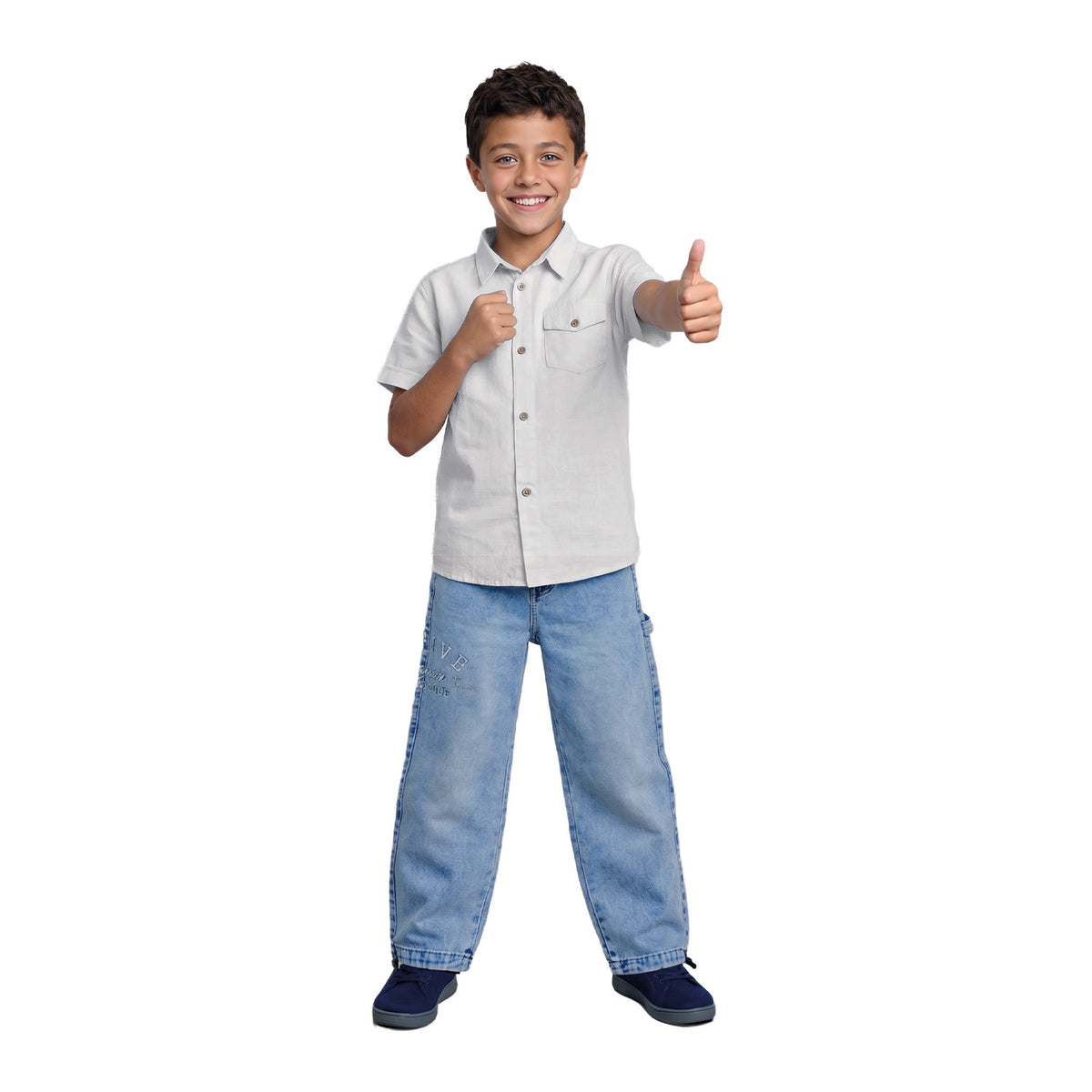 Camisa Algodón Lino Niño