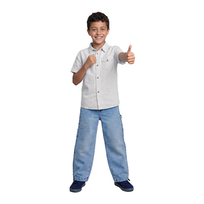 Camisa Algodón Lino Niño