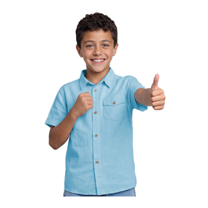 Camisa Algodón Lino Niño