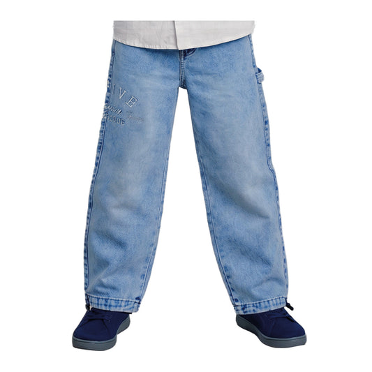 Jeans Ancho Niño Celeste
