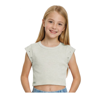 Polera Peto Manga Corta Niña