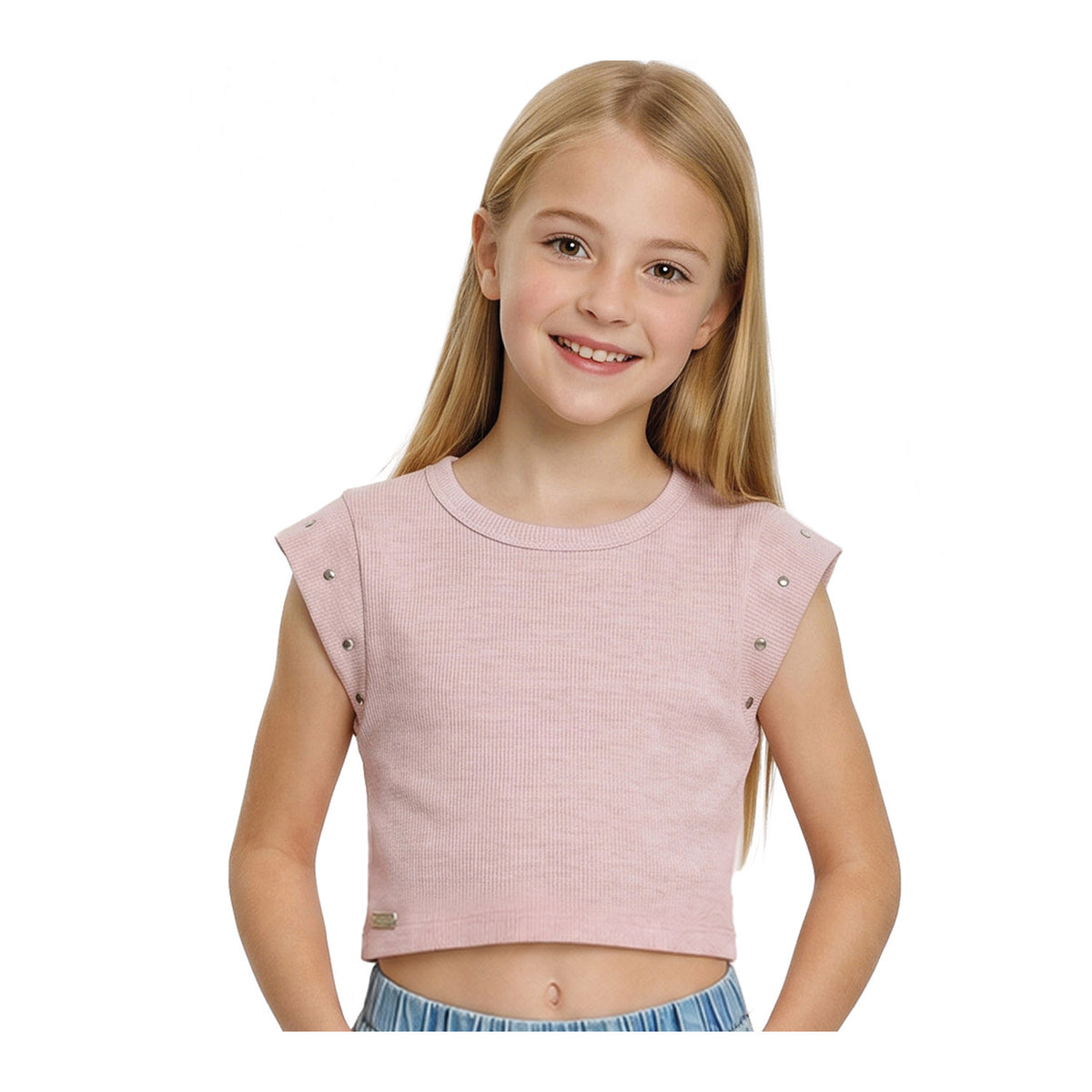 Polera Peto Manga Corta Niña