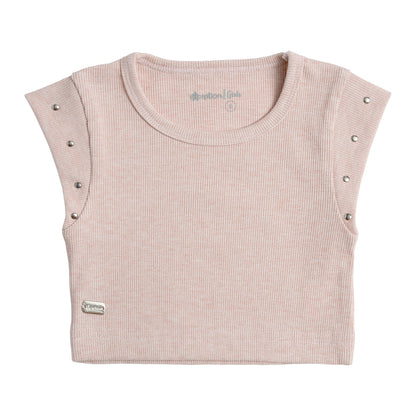 Polera Peto Manga Corta Niña