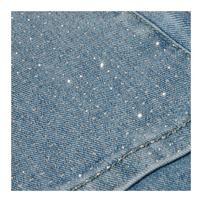 Chaqueta Mezclilla Brillitos Celeste Niña