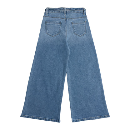Jeans Mezclilla Palazzo Celeste Niña